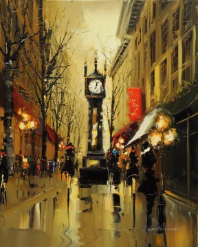 Impresionismo Painting - Kal Gajoum Paris 01 con espátula